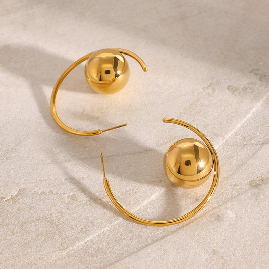 Luxe Orbit Hoops