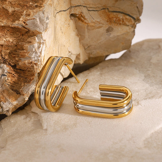 Duo Curve Hoops